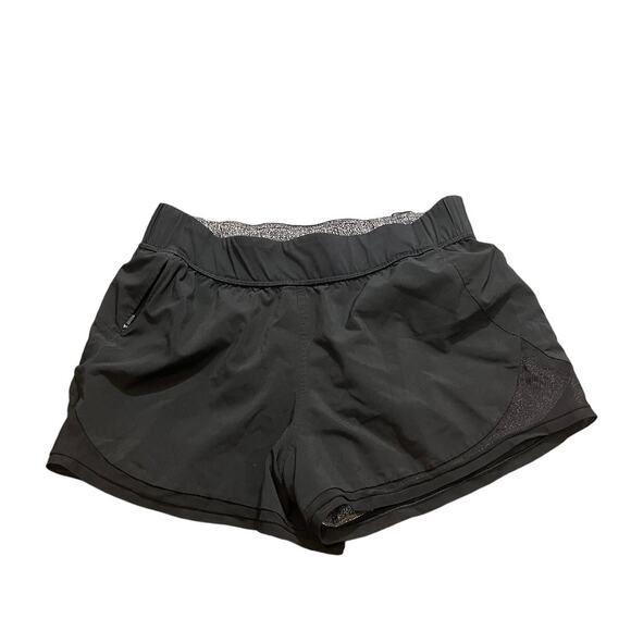 Womens Lululemon Two With One Short Black Gray (Reversible 3") size 4 Active - Picture 2 of 10